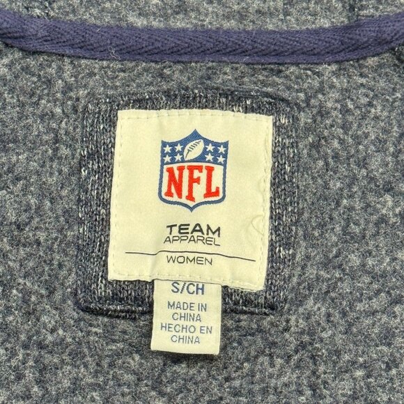 NFL Team Apparel Womens Heather Blue Seattle Seahawks Full Zip Jacket Size Small - Picture 6 of 15
